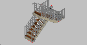 STAIR W/ STAINLESS STELL RAILINGS
