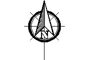 CAD Fórum - Blok: North Arrow-41 (Mapové symboly)