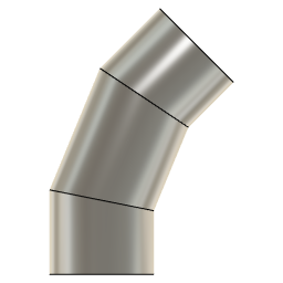 DOWNLOAD 1.5_INCH_I.D._MITRED_ELBOW_45_DEG._11_GAUGE.f3d 1.5 INCH I.D. MITRED ELBOW 45 DEG. 11 GAUGE v1