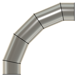 DOWNLOAD 1.5_INCH_I.D._MITRED_ELBOW_90_DEG._L.R._11_.f3d 1.5 INCH I.D. MITRED ELBOW 90 DEG. L.R. 11 GAUGE v