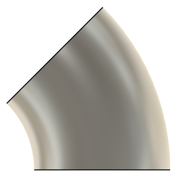 DOWNLOAD 18.0_INCH_I.D._ELBOW_45_DEG__S.R._11_GAUGE_.f3d 18.0 INCH I.D. ELBOW 45 DEG S.R. 11 GAUGE v1