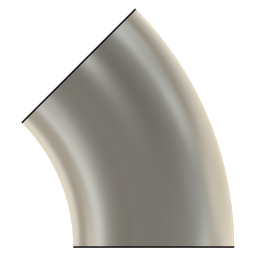 DOWNLOAD 2.5_INCH_I.D._ELBOW_45_DEG_L.R._14_GAUGE_v1.f3d 2.5 INCH I.D. ELBOW 45 DEG L.R. 14 GAUGE v1