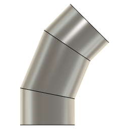 DOWNLOAD 2.5_INCH_I.D._MITRED_ELBOW_45_DEG._11_GAUGE.f3d 2.5 INCH I.D. MITRED ELBOW 45 DEG. 11 GAUGE v1