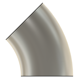 DOWNLOAD 3.0_INCH_I.D._ELBOW_45_DEG_L.R._11_GAUGE_v1.f3d 3.0 INCH I.D. ELBOW 45 DEG L.R. 11 GAUGE v1