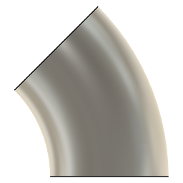 DOWNLOAD 3.0_INCH_I.D._ELBOW_45_DEG_L.R._14_GAUGE_v1.f3d 3.0 INCH I.D. ELBOW 45 DEG L.R. 14 GAUGE v1