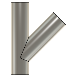 DOWNLOAD 3.0_INCH_I.D._LATERAL_45_DEG._11_GAUGE_v1.f3d 3.0 INCH I.D. LATERAL 45 DEG. 11 GAUGE v1