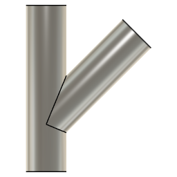 DOWNLOAD 3.0_INCH_I.D._LATERAL_45_DEG._14_GAUGE_v1.f3d 3.0 INCH I.D. LATERAL 45 DEG. 14 GAUGE v1