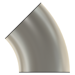 DOWNLOAD 5.0_INCH_I.D._ELBOW_45_DEG_L.R._11_GAUGE_v1.f3d 5.0 INCH I.D. ELBOW 45 DEG L.R. 11 GAUGE v1