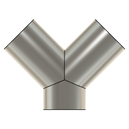DOWNLOAD WYE_4.0__INCH_I.D._11_GAUGE_v1.f3d WYE 4.0 INCH I.D. 11 GAUGE v1
