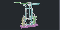 piping 3D MODEL example 2 heat exchangers