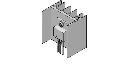 heat sink with transistor  2