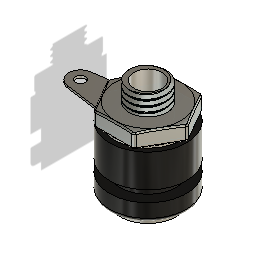 DOWNLOAD 4mm_Black_Banana_Female_Socket_Jack_Mount_C.f3d 4mm Black Banana Female Socket Jack Mount Connecto