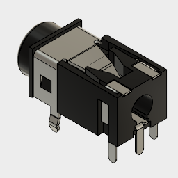 DOWNLOAD Audio-jack-connector-TRS.f3d Audio-jack-connector-TRS