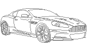 aston martin DB9 perspektiva