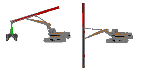 telescopic digger