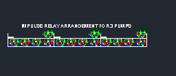 IMPULSE RELAY ARRANGEMENT FOR 3 PUMPS