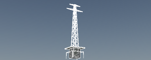 Medium voltage overhead power line tower - 952