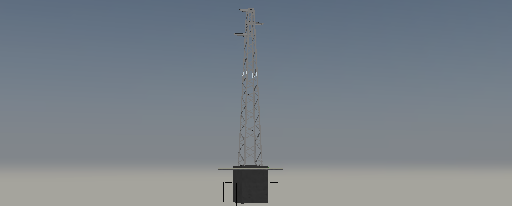 Medium voltage overhead power line tower - 951