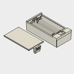 CAD Fórum - Blok-model: AAA Battery Compartment (Elektronika)