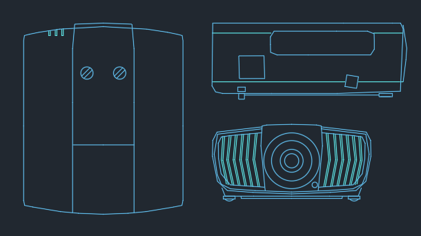 DOWNLOAD Digital-Projectors-BenQ-HT9050-Metric.dwg Digital-Projectors-BenQ-HT9050-Metric