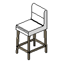 CAD Fórum - Blok-model: Henriksdal_Bar_Stool (Sezení)