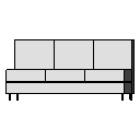 Synk2 Sofa - 3 Seat Armless