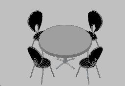 table and chairs