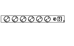 1U Power distribution unit