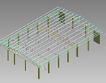 DOWNLOAD IndoorSportHall_SteelRoofTruss.dwf IndoorSportHall_SteelRoofTruss