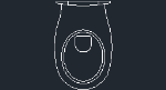 simple_2D_toilet_WC_with_wall_button.dwg