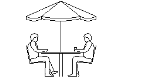 2_men_outdoor_table_with_umbrella.dwg