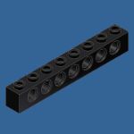 Technic Brick 1x8 (hole x7).ipt