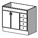 M_Base_Cabinet-Double_Swing_Door_4-Drawer.rfa