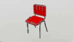 Židle_čaloněná-červená+černě_kov.dwg