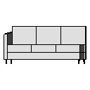 Synk2 Sofa - 3 Seat Right Arm.rfa