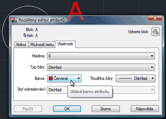 Attribute color (CZ version shown)