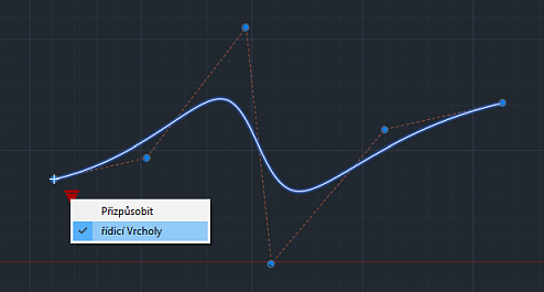 Bezier curve, vertex:6