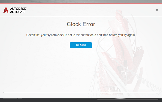 Cad Forum Clock Error When Starting Autodesk Cad Application
