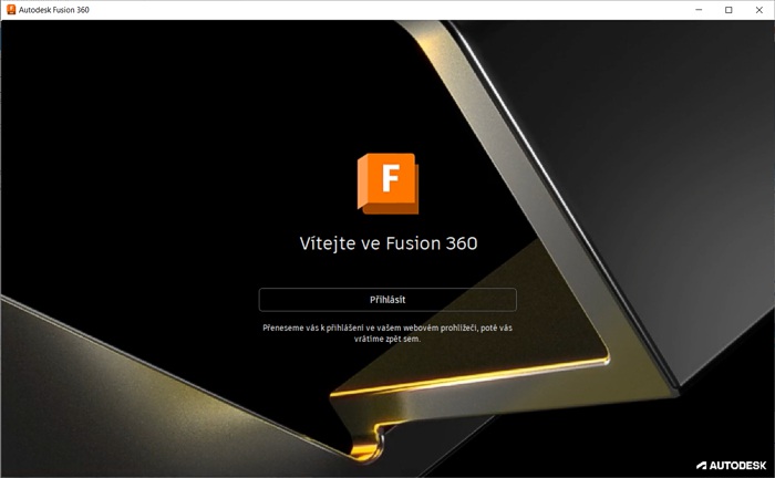 Nejde přihlášení Fusion 360