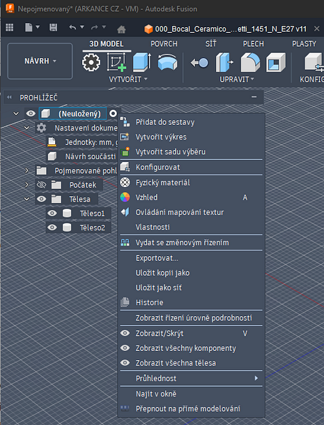 Fusion Components CAD Forum - Fusion suddenly does not offer the New Component feature ...