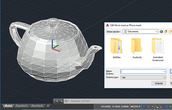 CAD Forum - 3D models in the OBJ format to AutoCAD.
