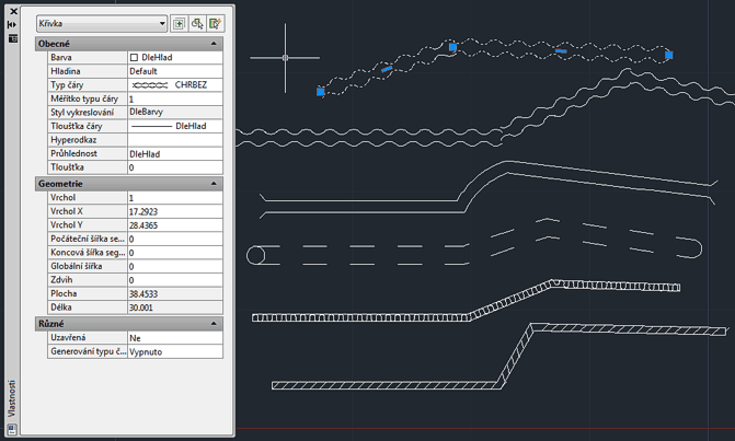 Complex linetypes from DGN