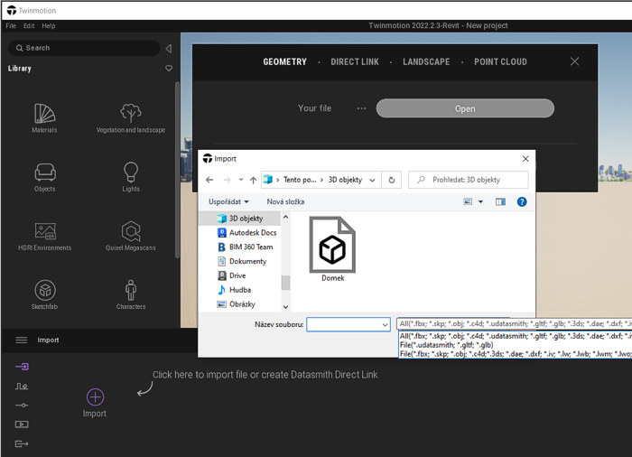 twinmotion file types